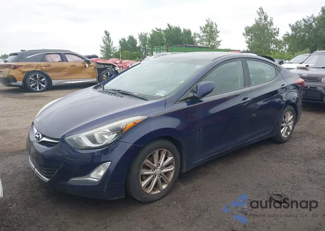 2014 Hyundai Elantra Se z USA, uszkodzony, nr VIN 5NPDH4AEXEH539456